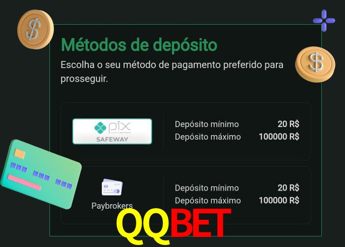 O cassino QQbet oferece uma grande variedade de métodos de pagamento